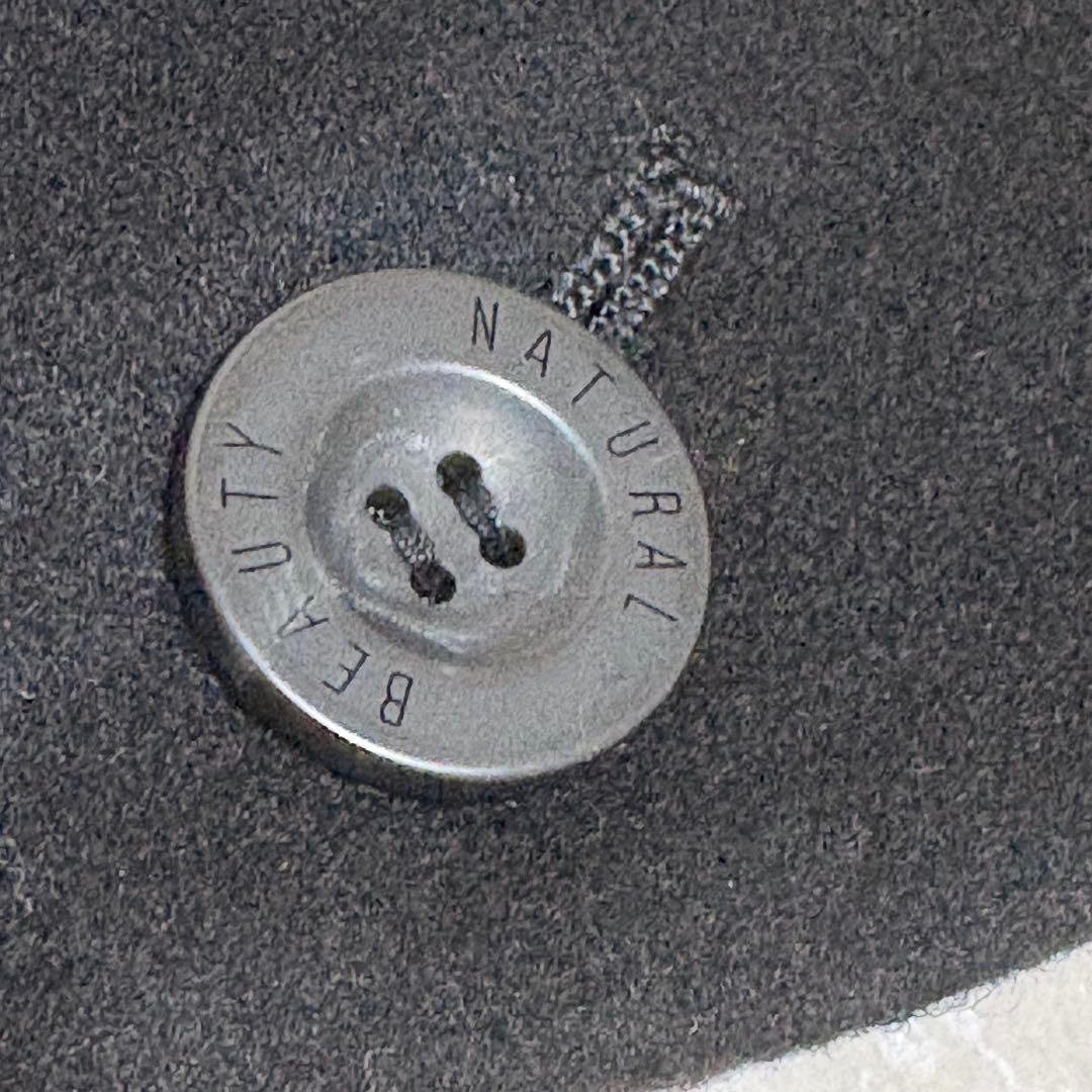 【美品】ナチュラルビューティー　ベルテッドコート　カシミヤ混　大きいサイズ　3L