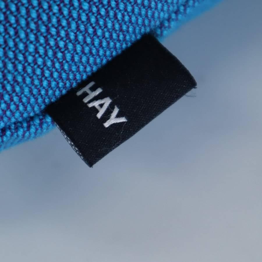 美品 HAY DOT CUSHION ドットクッション くるみボタン2個 ブルー