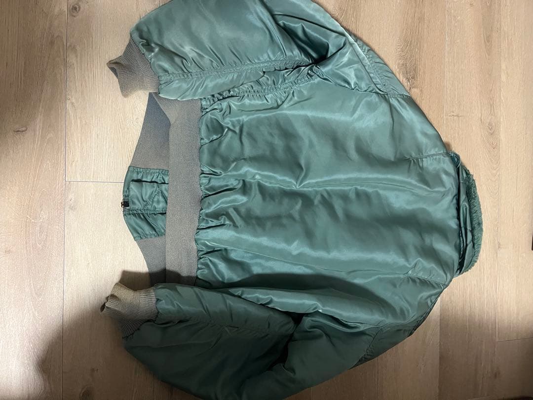 ALPHA B-15D フライトジャケット USA製 50s 復刻 緑 L