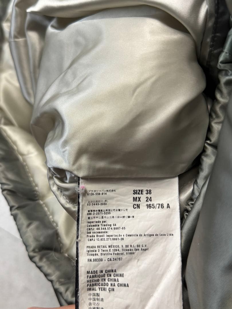 極美品✨ PRADA プラダ ダウンコート フォックスファー 38 レディース