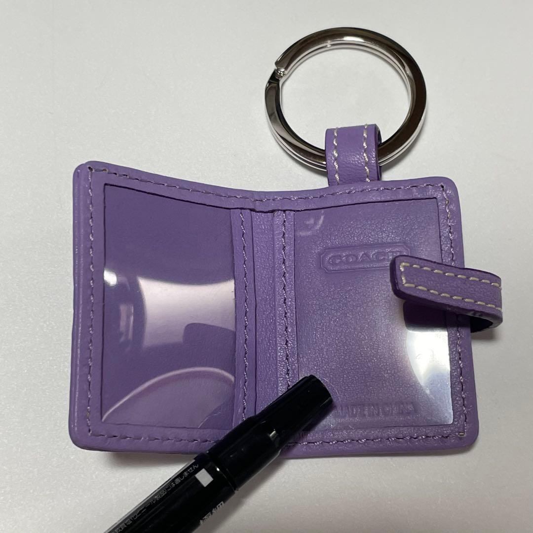 小物 Coach Signature Picture Frame Purple