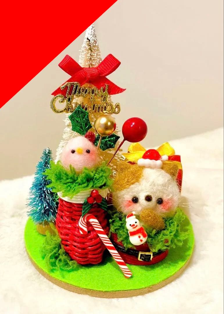 Xmas✩クリスマスブーツ⟡.·*.羊毛フェルト