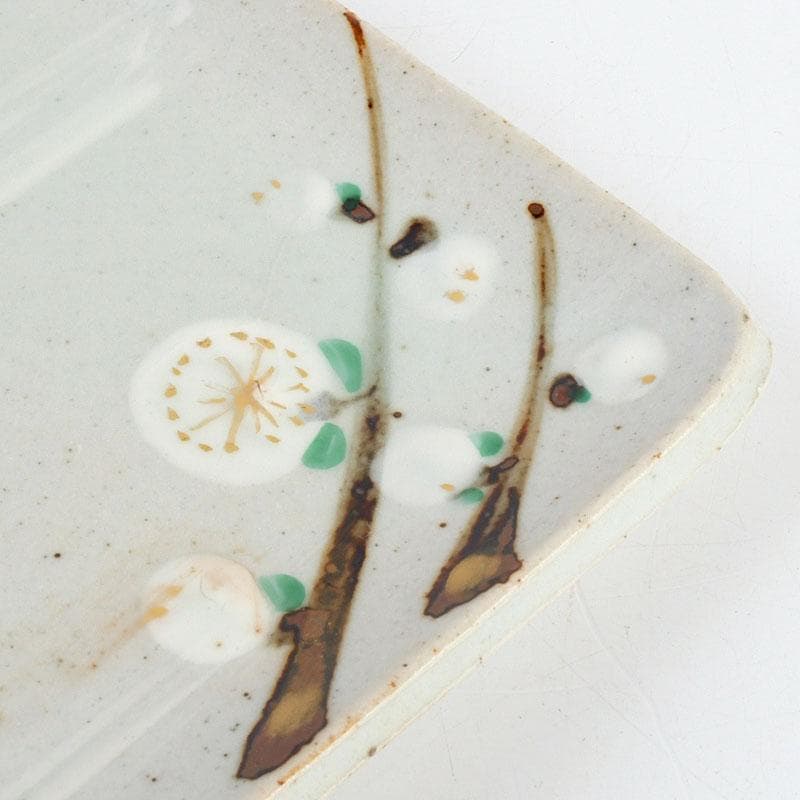 茶道具　幸兵衛窯　絵変四方皿　銘々皿　五客　共箱　N　9386