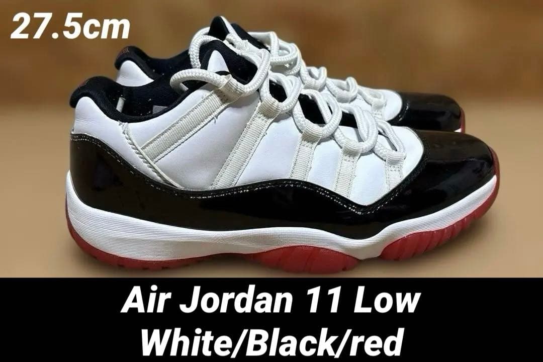 Air Jordan 11 Low ホワイト/ブラック/レッド