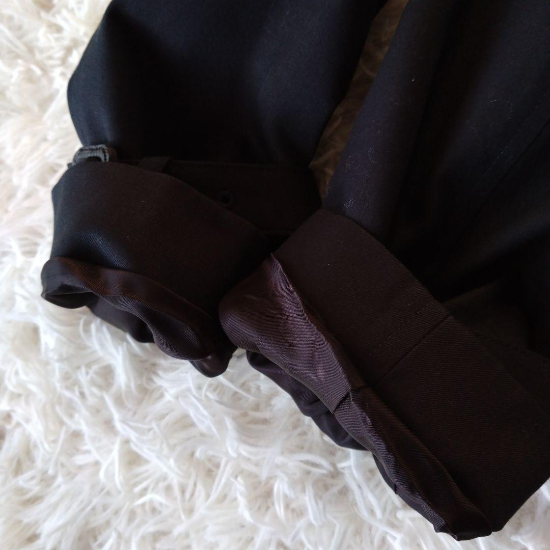 希少・美品✨【HYKE】ハイク 　　　ブラックトレンチコート ライナー付き