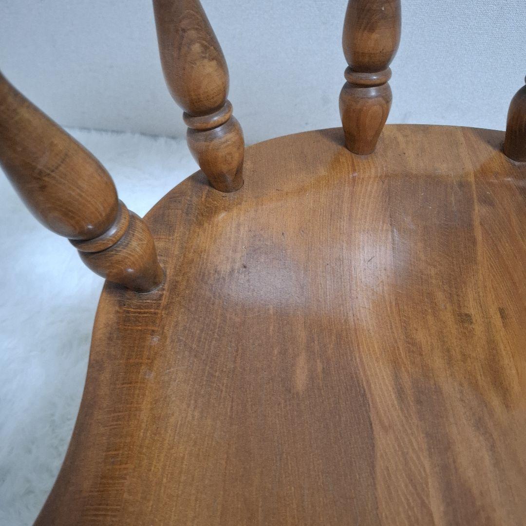 【美品】柏木工 木製 背もたれ 肘掛け付き椅子 アームチェア