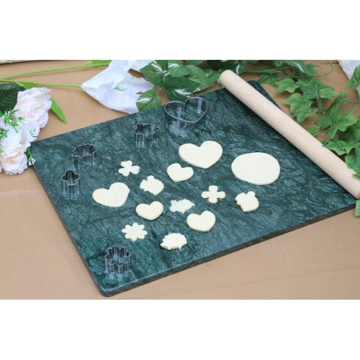 100%天然大理石パンピザそばうどんお菓子作り台 インディアングリーンMサイズ