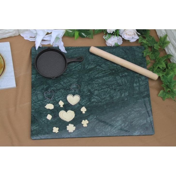 100%天然大理石パンピザそばうどんお菓子作り台 インディアングリーンMサイズ