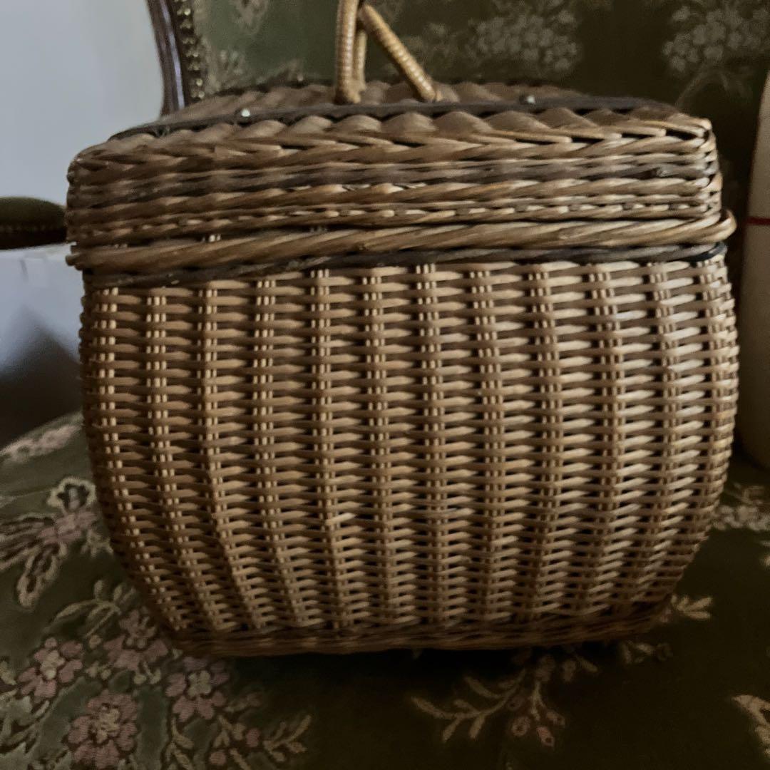 フランスアンティークパニエマルシェ　フランスアンティークサック・ド・フィヨンセ