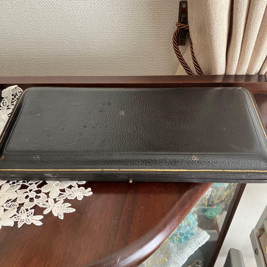 英国アンティーク　純銀　バーナード　クローバーピアススプーンセット12本