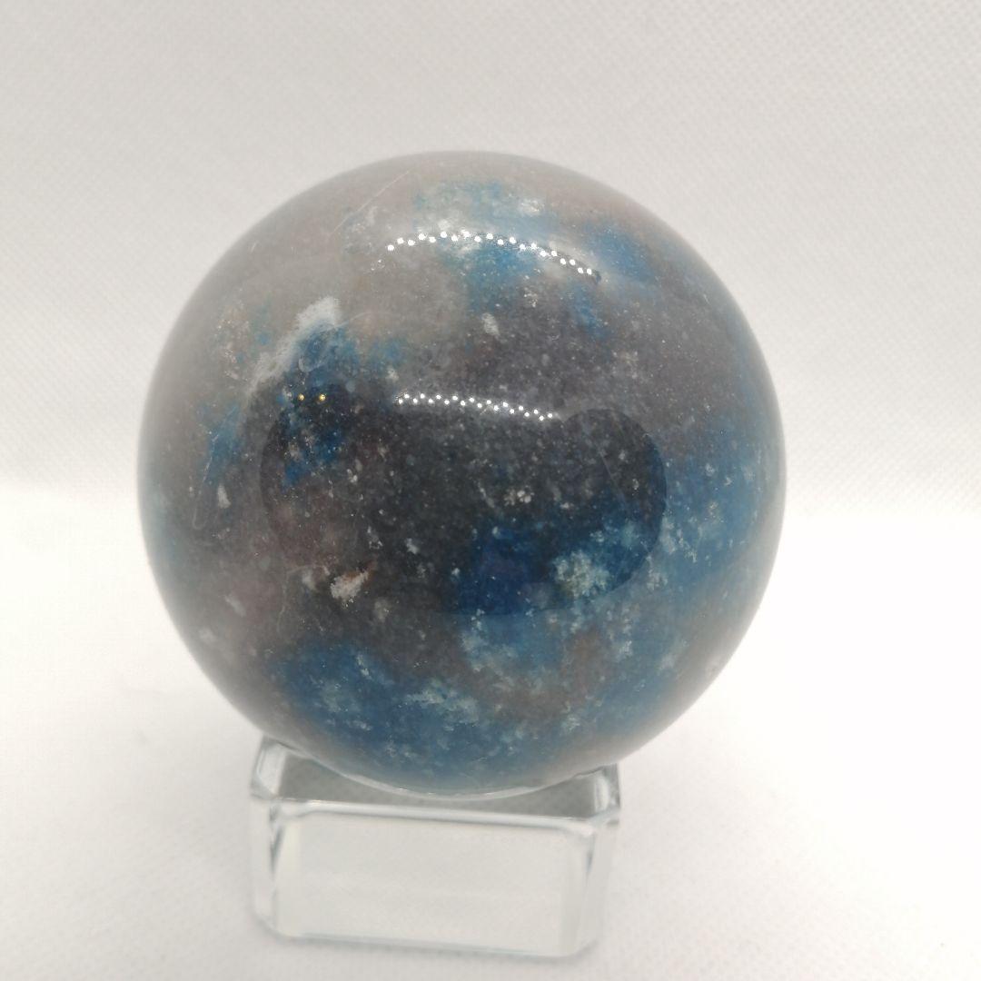 【新品】海岸に降り積もる雪のような模様のトロレアイトのスフィア　10-101