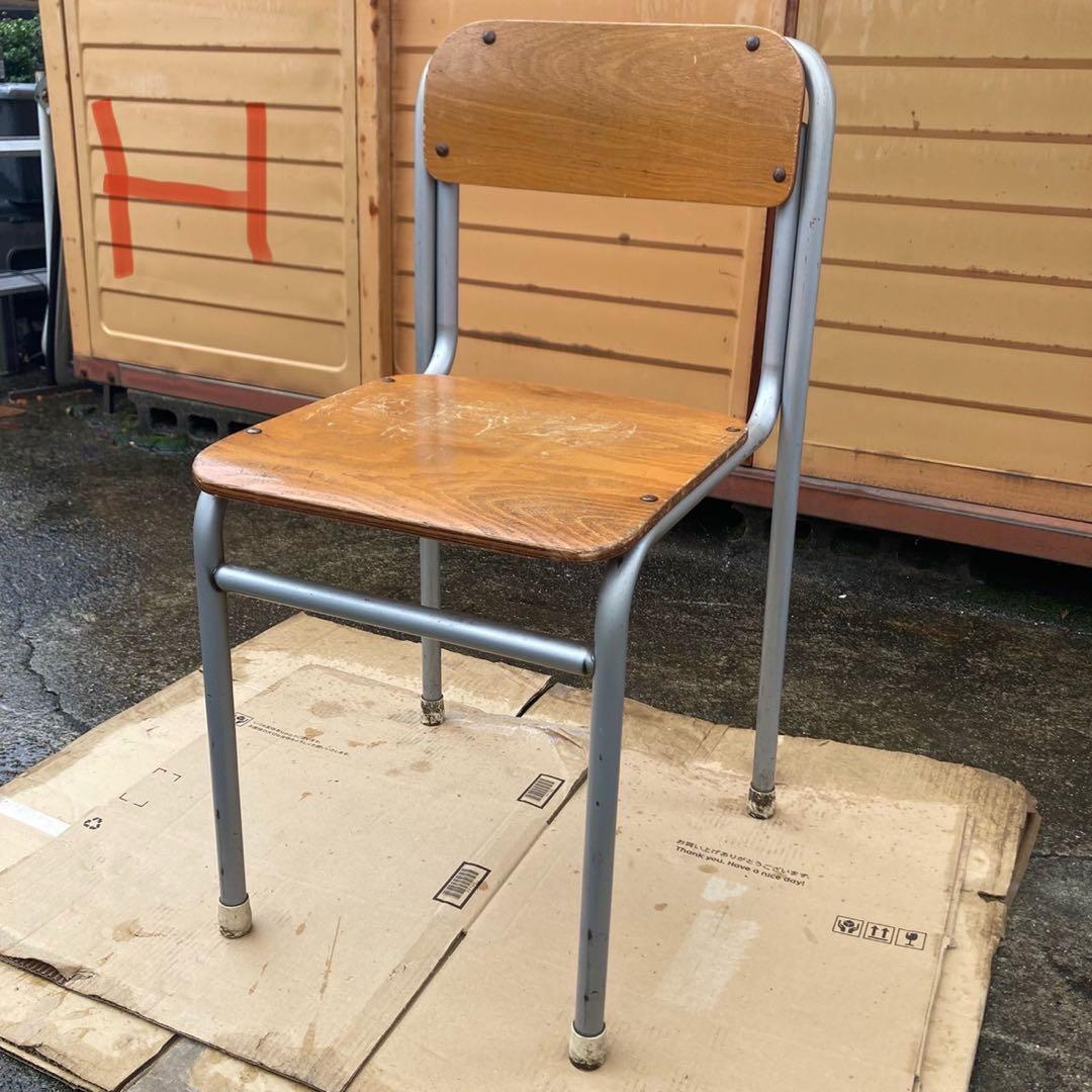 4点セット チトセ 学校 椅子 レトロ CDHK