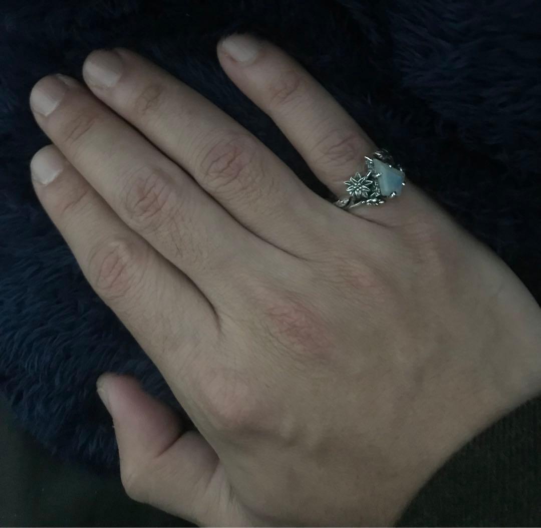 天然石リング、天然石指輪 、シルバー925リング、ハンドメイド指輪。