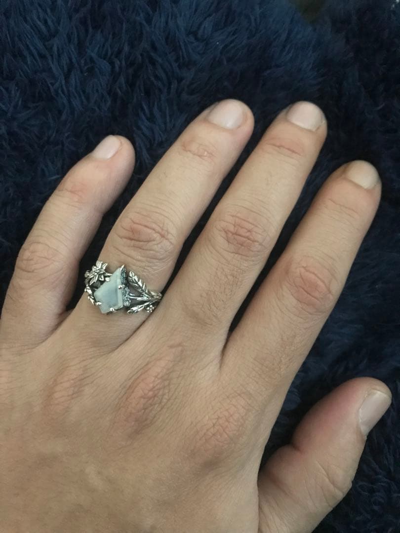 天然石リング、天然石指輪 、シルバー925リング、ハンドメイド指輪。