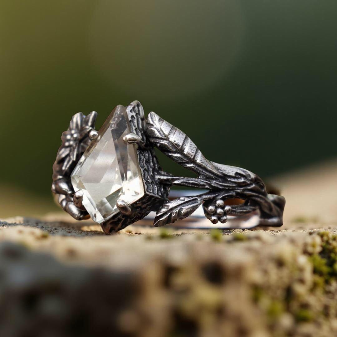 天然石リング、天然石指輪 、シルバー925リング、ハンドメイド指輪。