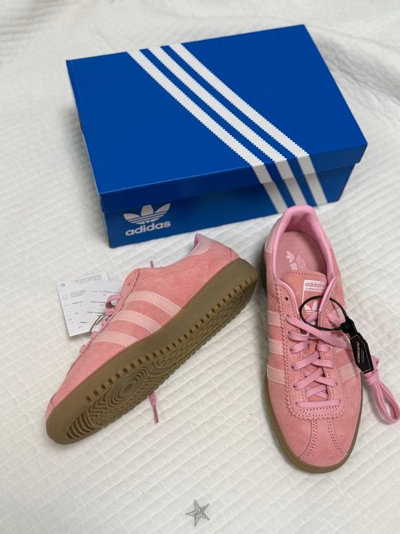 【新品未使用】24.0 韓国 adidas アディダス バミューダ ピンク