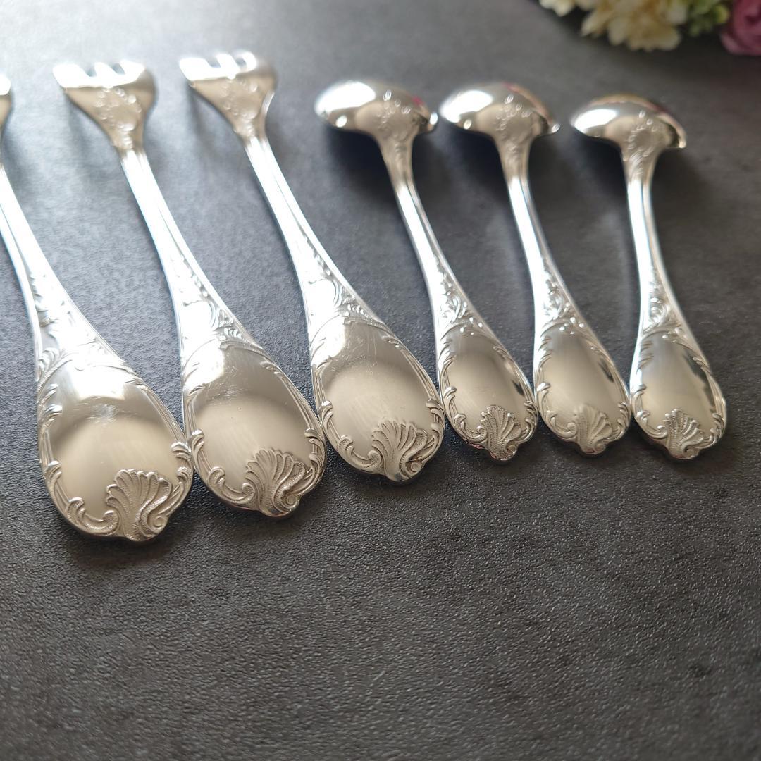 クリストフル マルリー ケーキフォーク コーヒースプーン 6点