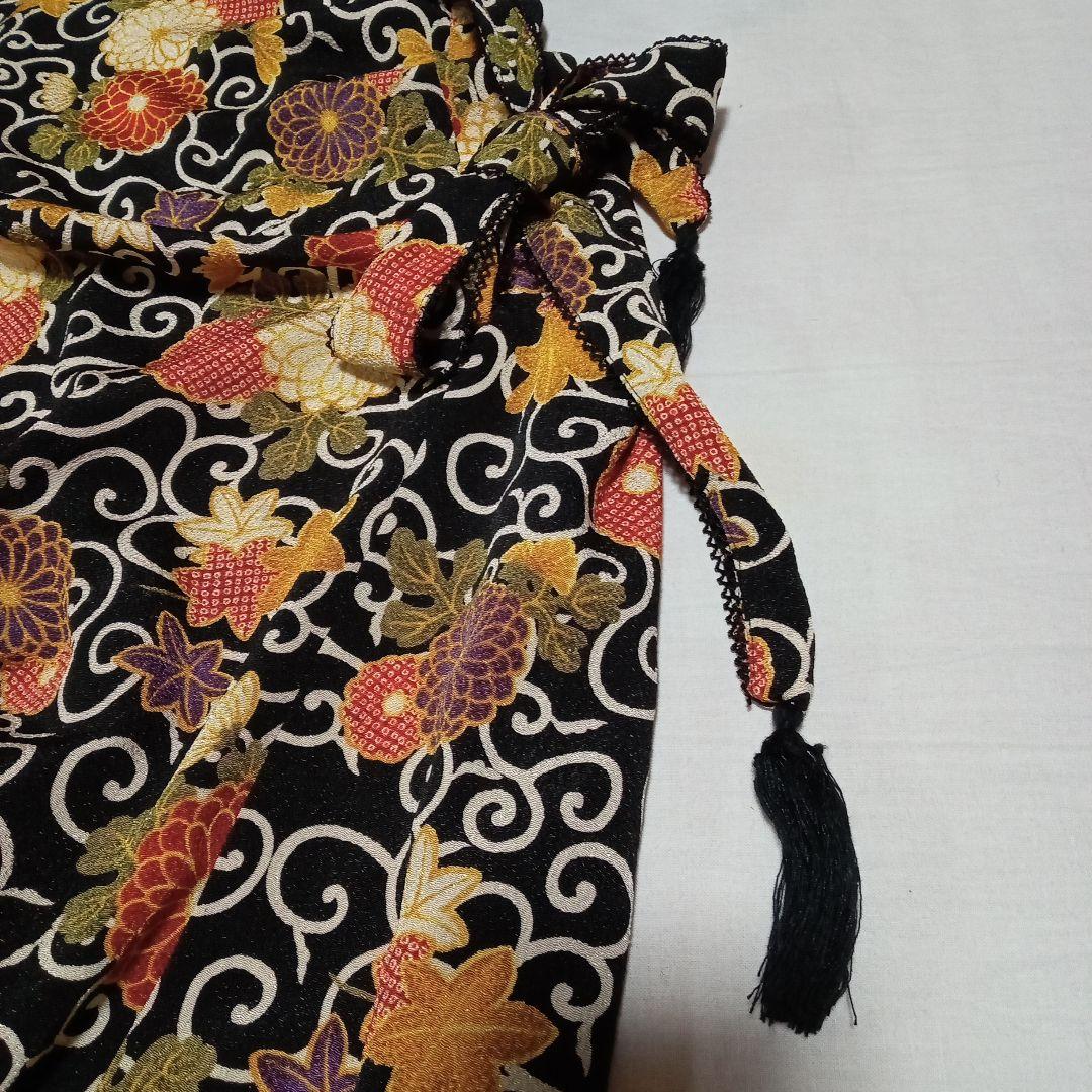 ジ*ー様 ワンダフルワールド ジャンパースカート 和柄 縮緬 唐草模様 たくし上