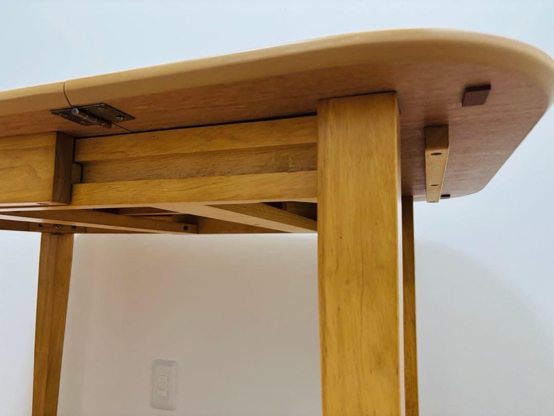 モダンデコ ダイニングテーブル 伸長式 折りたたみ 北欧 モダン ナチュラル