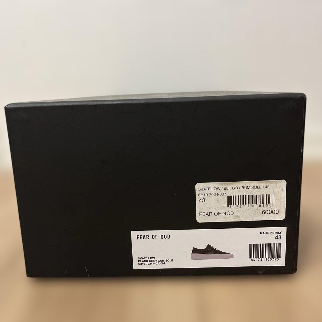 M*a様 極美品 Fear Of God skate low black Gre