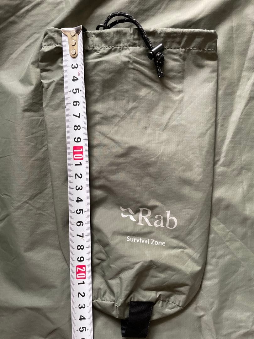 Rab 超軽量　シュラフカバー　Survival Zone