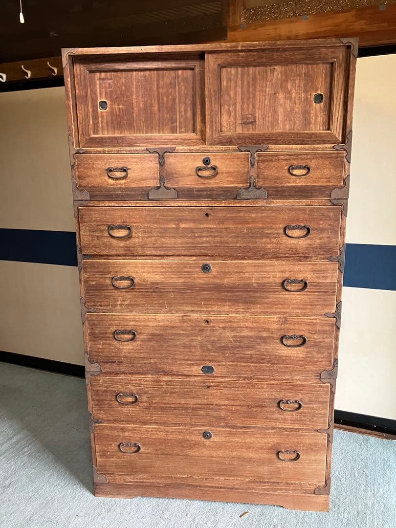 和箪笥 9引き出し ナチュラルウッド