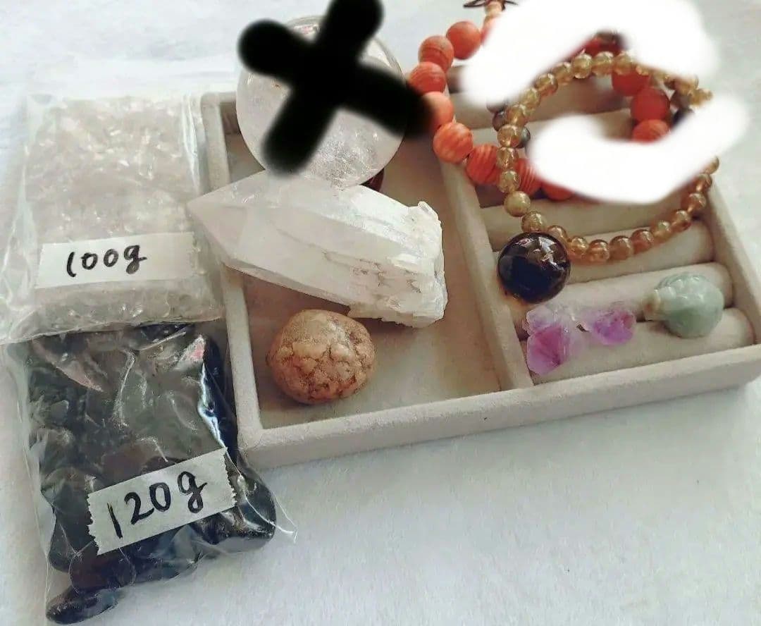 確認用！ 天然石　クラスター　原石　ブレスレット　おまとめ