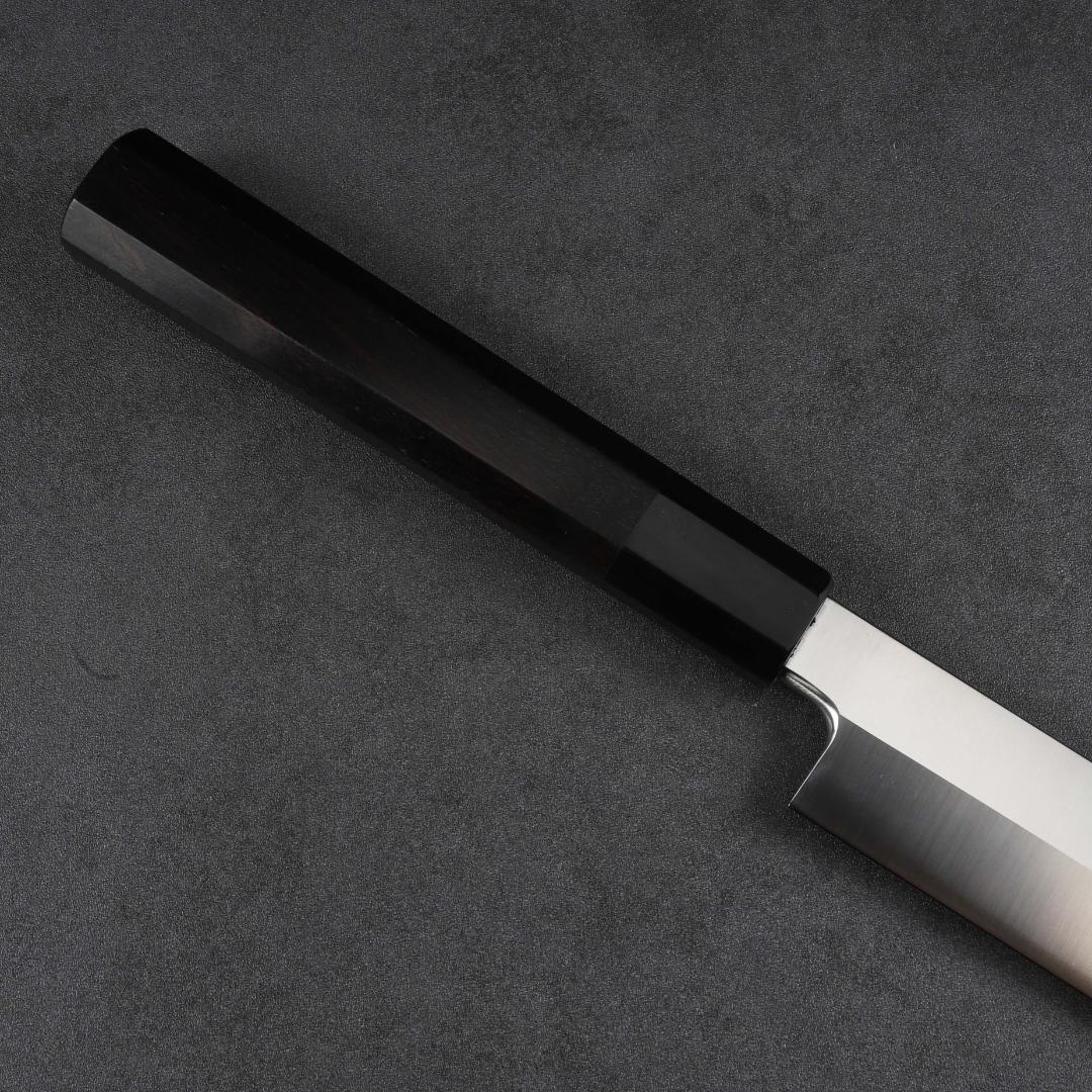 6323 蛸引包丁 尺(刃渡り300mm) 刺身包丁 和包丁 黒檀黒水牛角八角柄