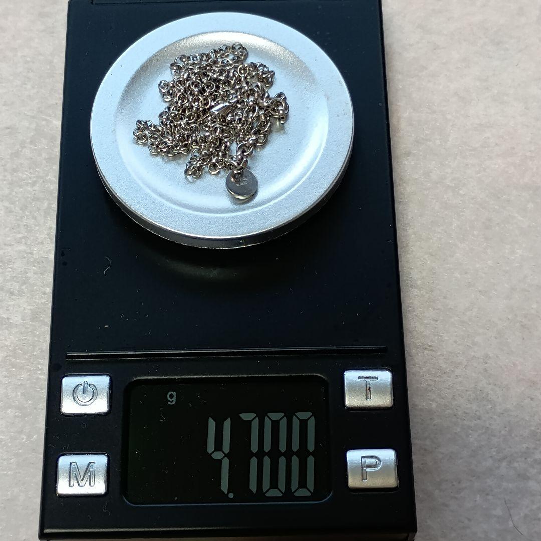 GUCCI あずきチェーン ガンメタ 50cm SILVER925