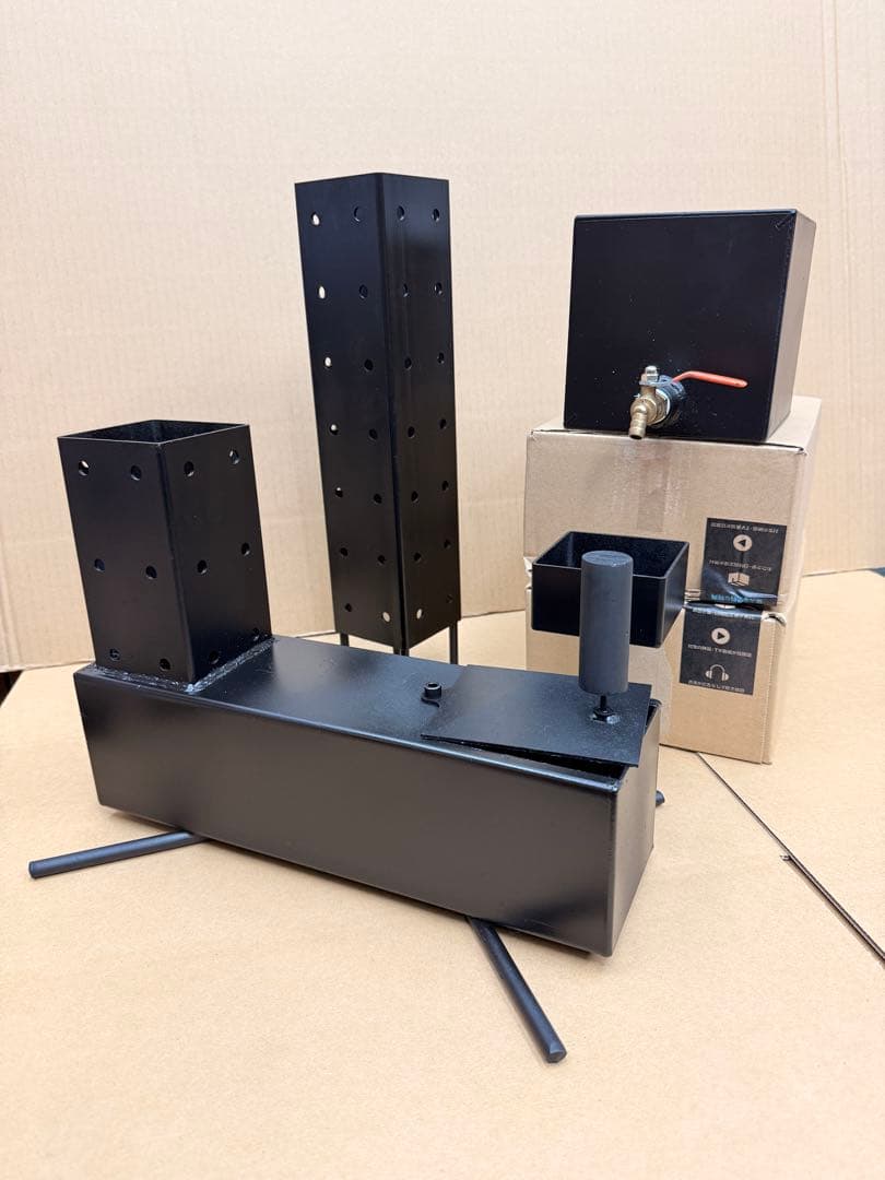 廃油ストーブ　高品質・高効率 ロケットストーブ　別2リットルオイルタンク付き