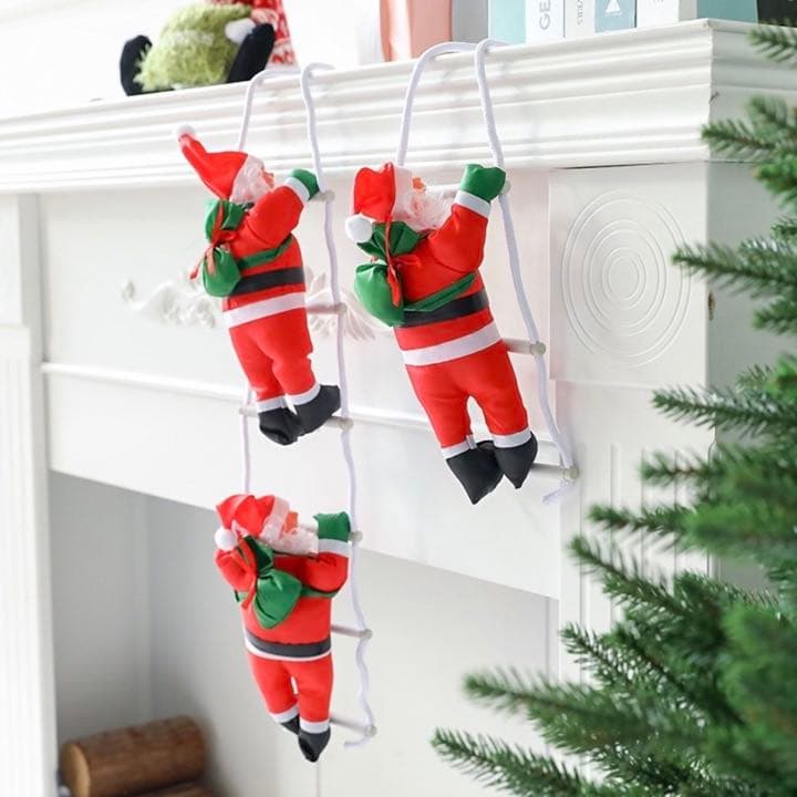 【現品限り】 クリスマス シンプル ツリー はしご サンタクロース Xmas