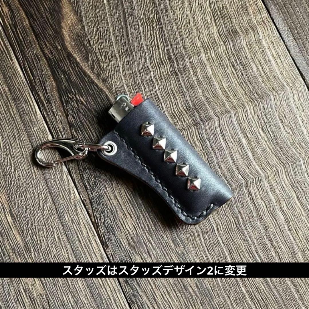 オーダー品　ナローロングベルト　bicライターケースシルバー　ミッスーリexca