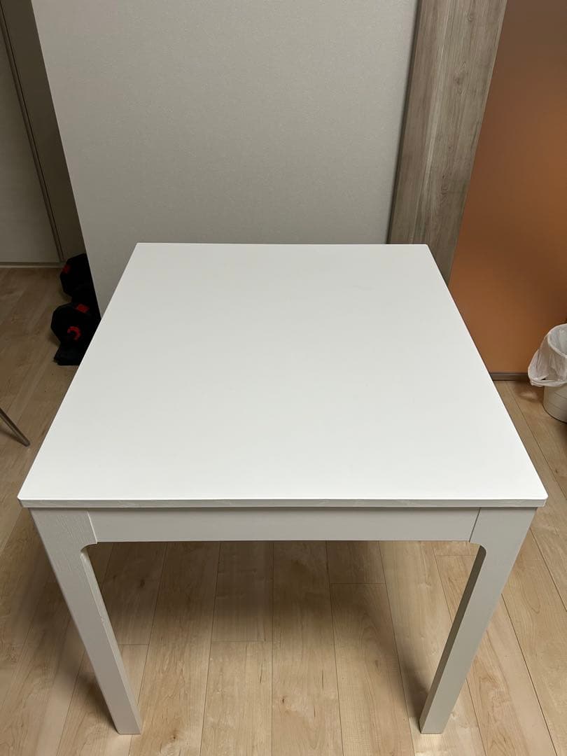 IKEA EKEDALEN エーケダーレン ダイニングテーブル ホワイト 伸縮