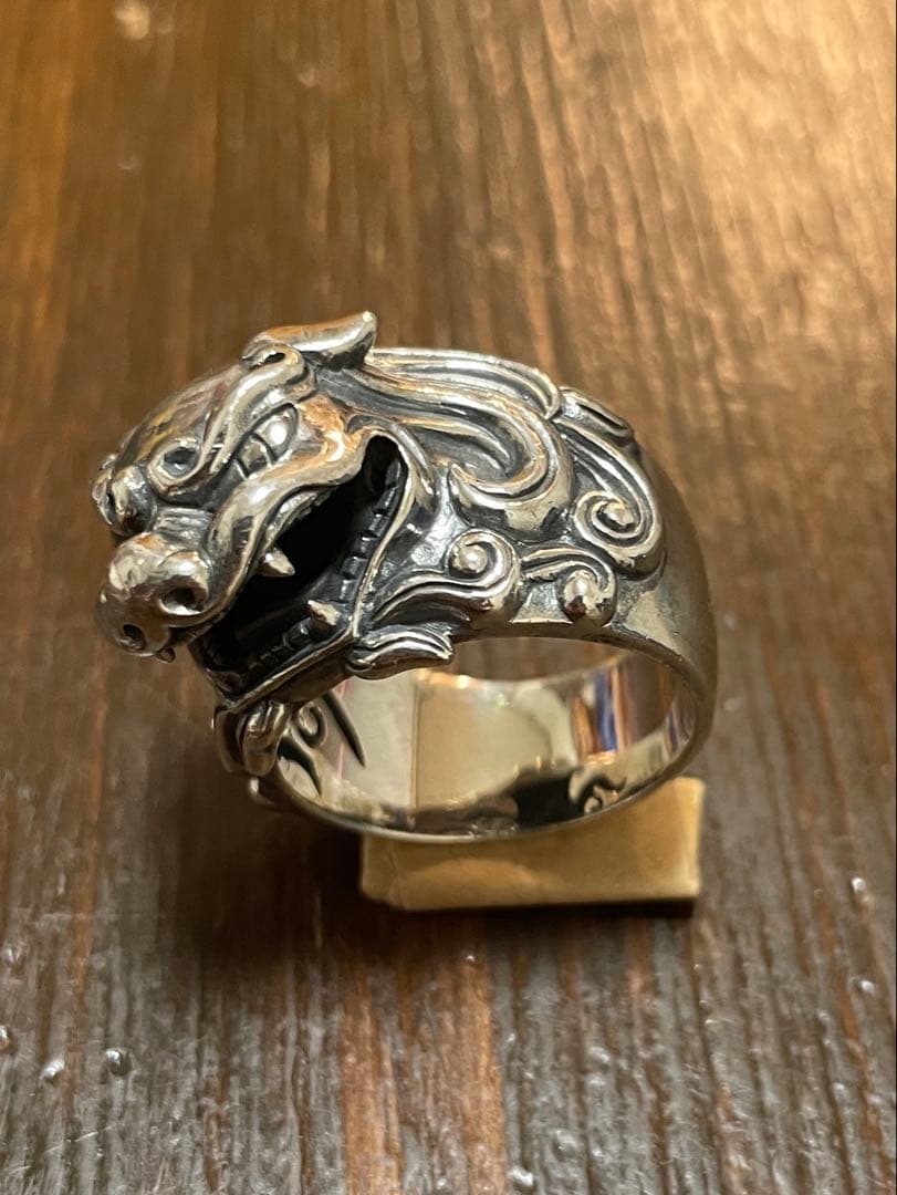 かすう工房　獅子リング　おおよそ25号