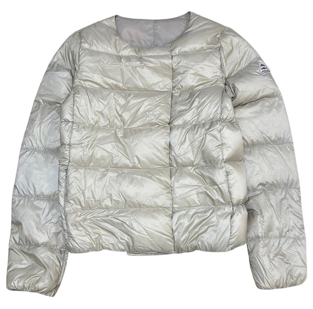 PYRENEX ピレネックス カンヌ2 ノーカラーダウンジャケット ベージュ