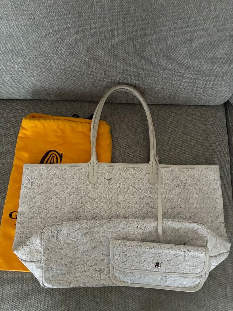 GOYARD ゴヤール サンルイ PM トートバッグ ホワイト