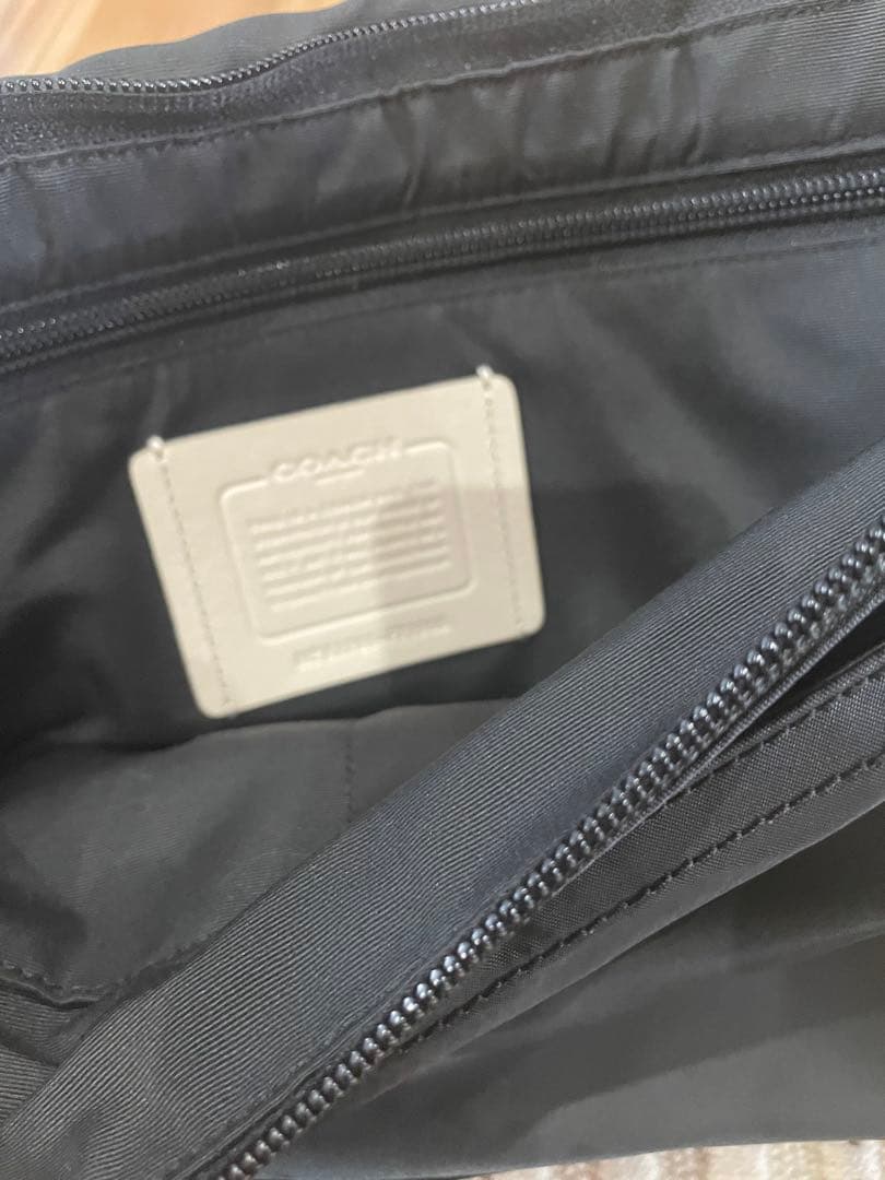 COACH メッセンジャーバッグ ブラック/ホワイト