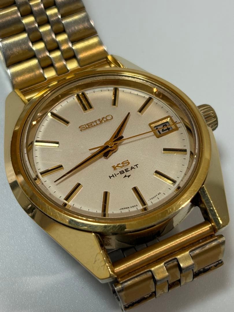 SEIKO キングセイコー 4502-7001 メンズ 手巻き HI-BEAT