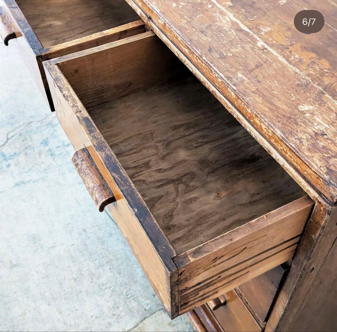 アメリカ製ヴィンテージ ドロワーチェスト 無垢材 USアンティーク家具