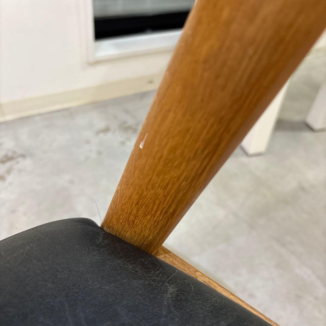 カイ・クリスチャンセン No.42 宮崎椅子 牛革 ダイニングチェア ②