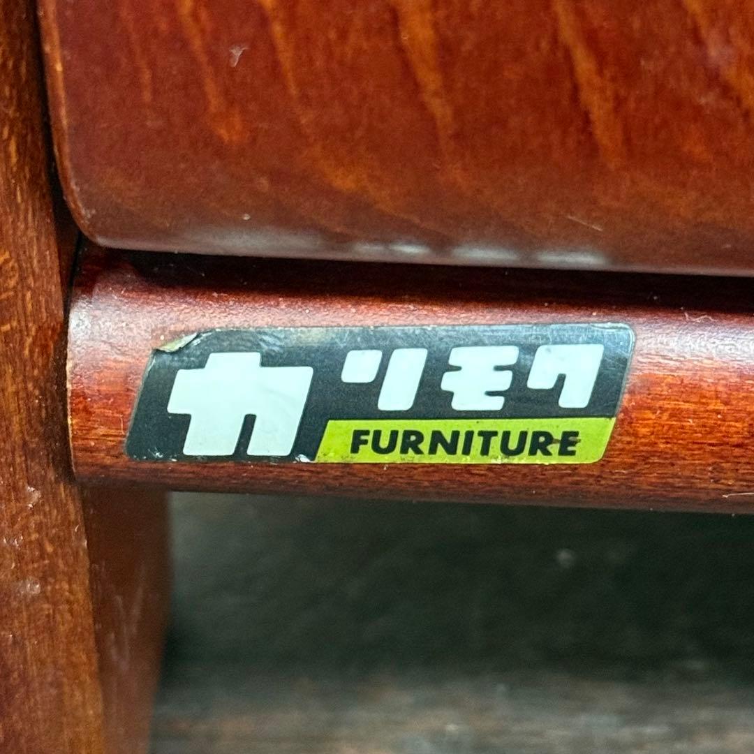 H19K79b カリモク 電話台 クラシック