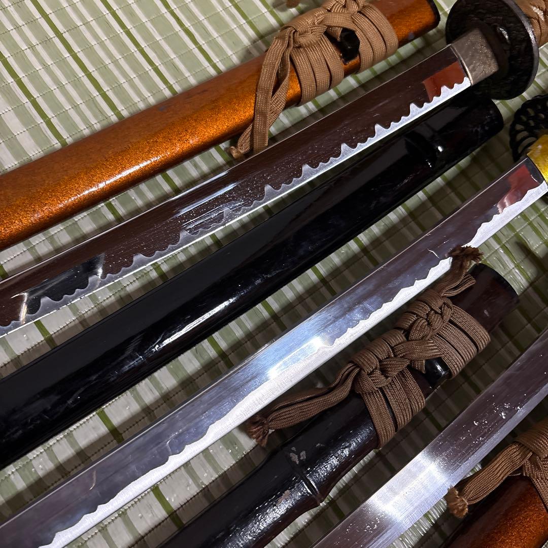 模造刀　模擬刀　武士　侍　伝統工芸　剣　鞘竹　小太刀　鞘　鍔　大衆演劇　５本