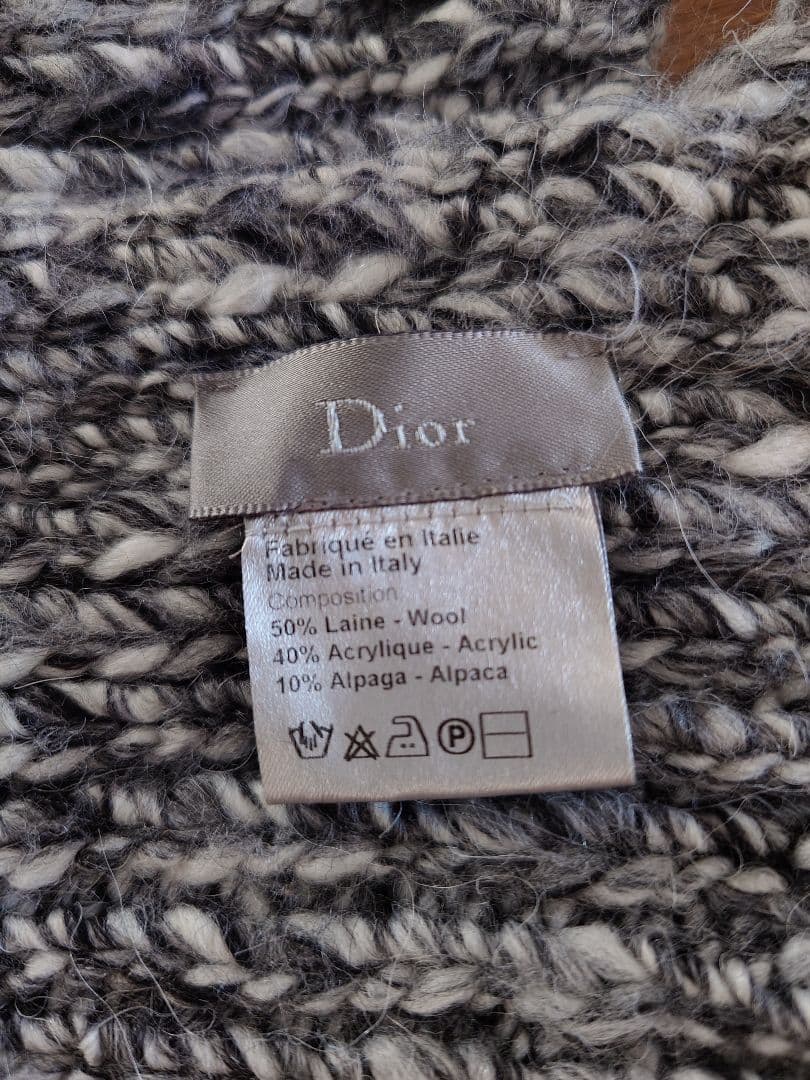 DIOR HOMME エディ期 ロングマフラー ウール