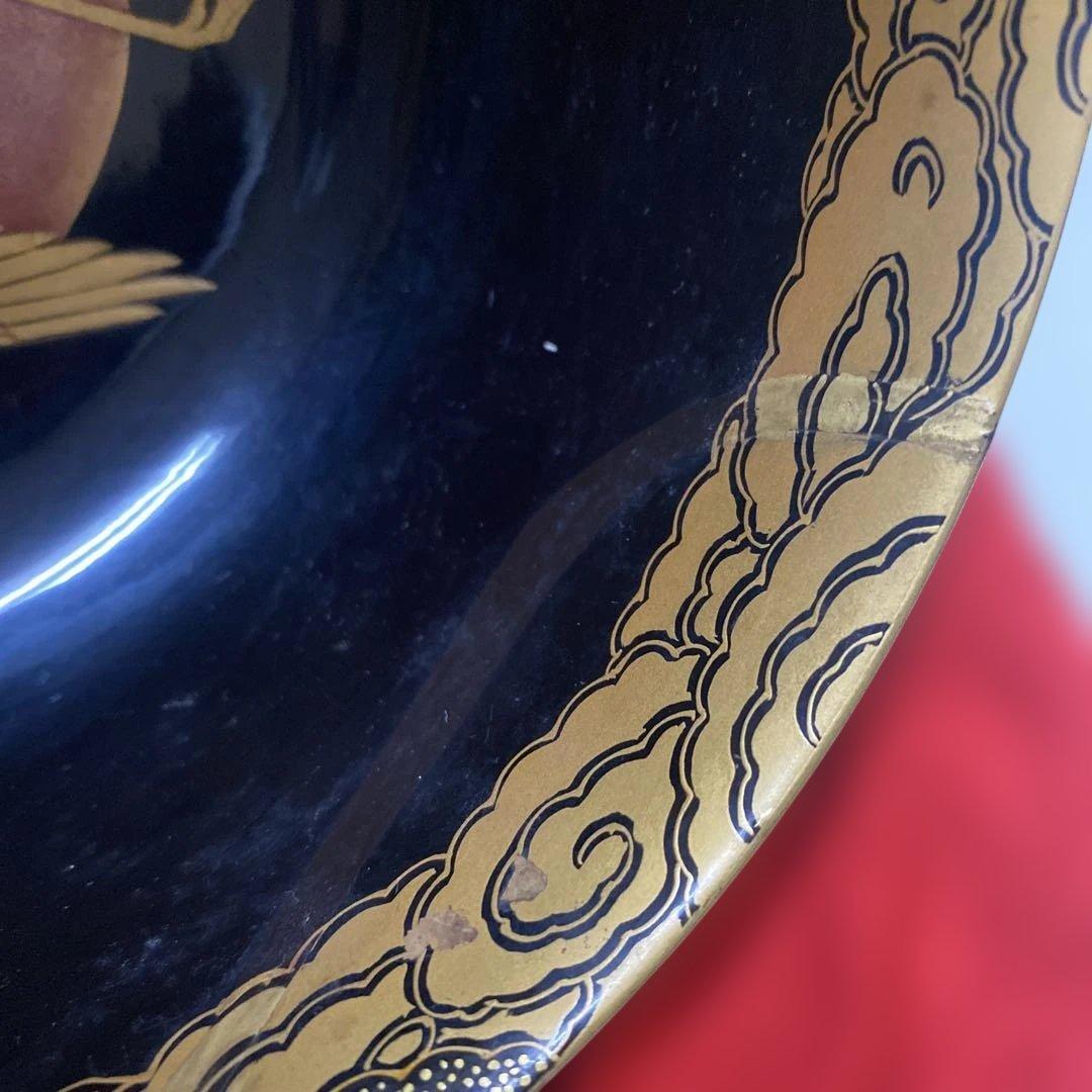 盃洗台　盃洗鶴と花模様