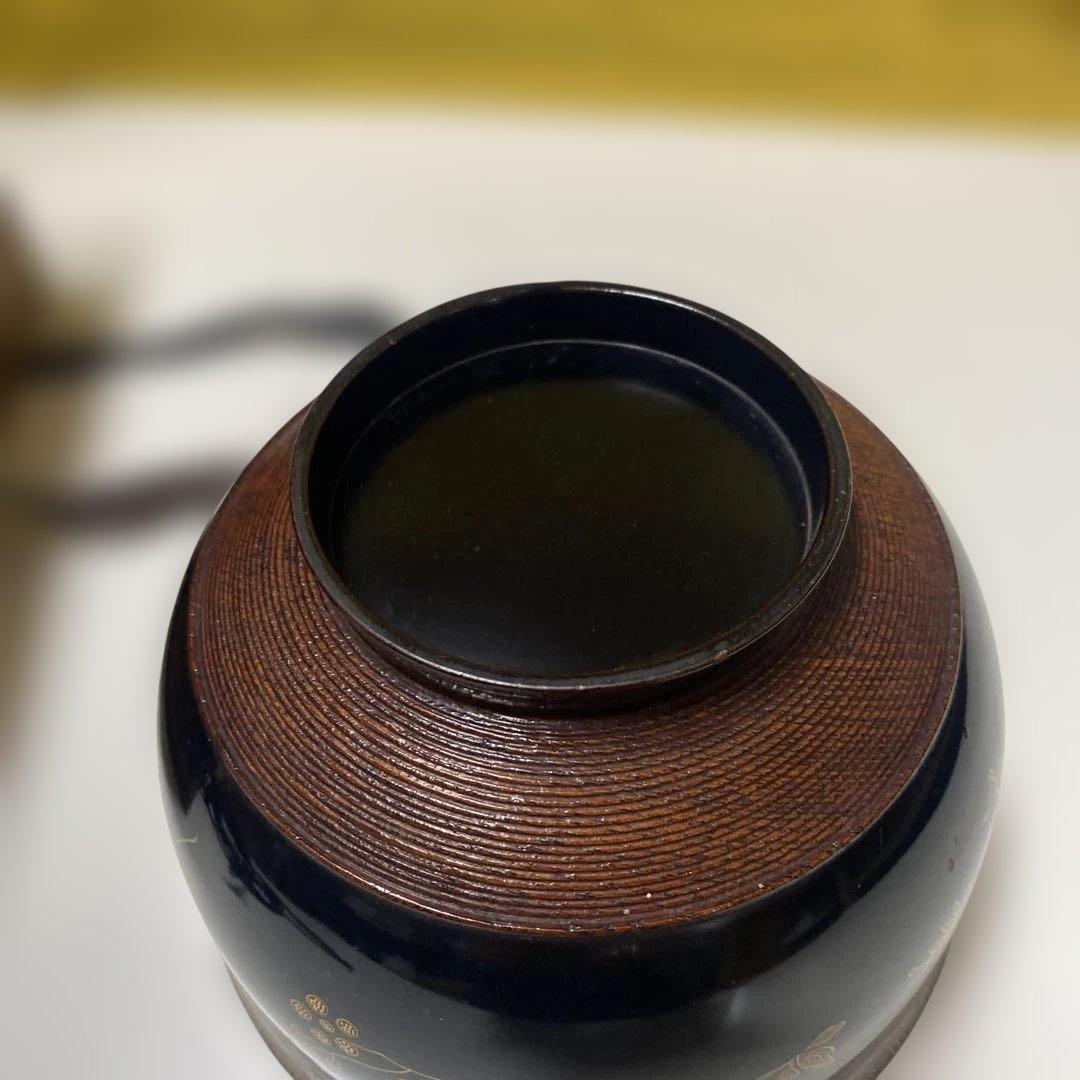 盃洗台　盃洗鶴と花模様