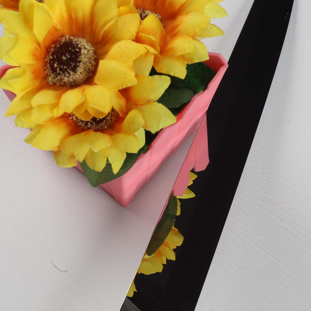 7301先丸柳刃包丁 尺一 ウルトラ鏡面仕上げ 刺身包丁 人工象牙黒三本巻八角柄