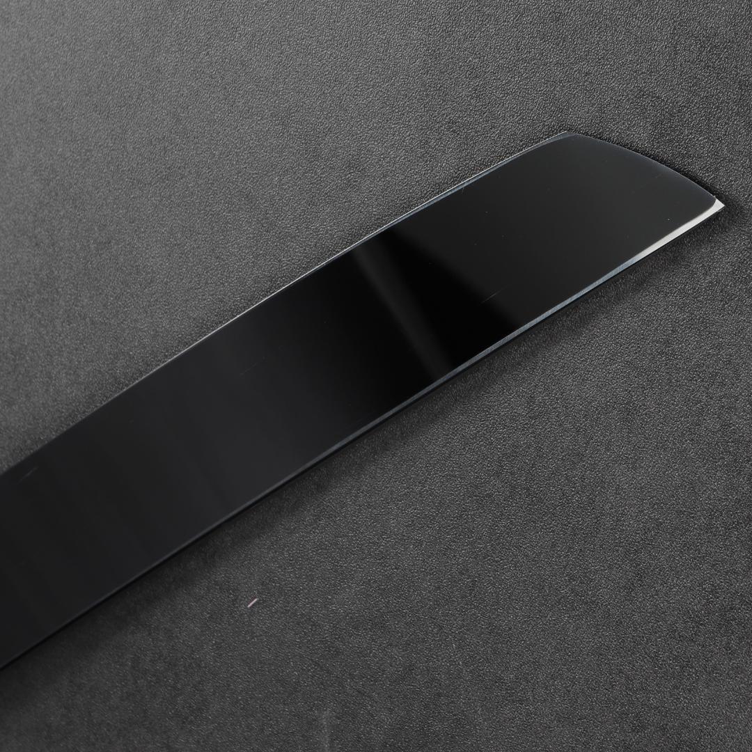 7301先丸柳刃包丁 尺一 ウルトラ鏡面仕上げ 刺身包丁 人工象牙黒三本巻八角柄