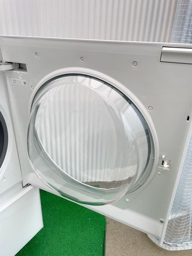 938パナソニック キューブル おしゃれマットホワイト ドラム式洗濯乾燥機 単身