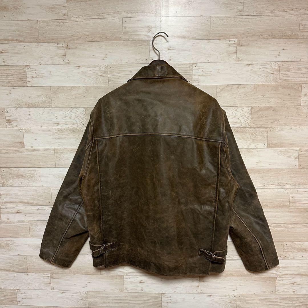 ✨激レア‼️ WASTED インディ・ジョーンズ レザージャケット 英国製44✨