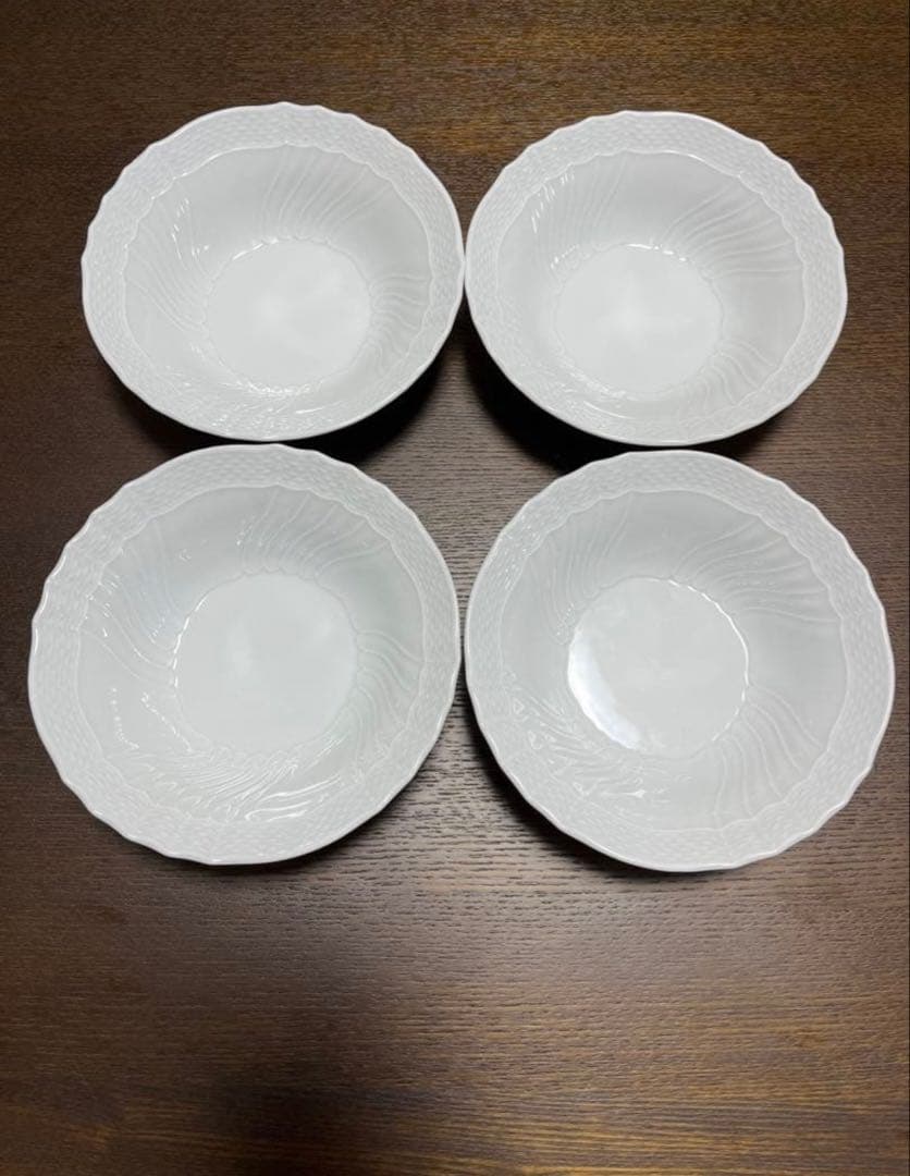 ジノリ ベッキオホワイト 14.5 サラダボウル4枚